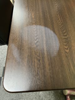 白化したテーブル補修